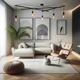 Asterism Pendant Light 5 Bulbs Matte Black Industrial Chandelier Contemporary Modern Lighting Design Wood Ceiling - thumbnail 2