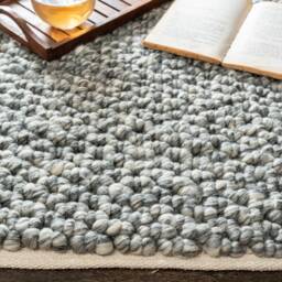 Hand Woven Chunky Braided Knitted, Modern Style Wool Area Indoor Rug. Entryway Or Runner Customisation Available - The Rug Baket - thumbnail 2