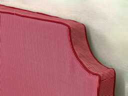 "Ticking Stripe Piping Headboard 3"" Thick - Dorm Room Size Twin/Twinxl 30""Hx40""W Full/Fullxl 30""Hx55"