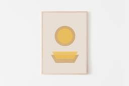 Egg Tart Art V3, Dan Tat Art, Asian Food Modern Dimsum Taiwan Print, Home & Kitchen Decor For The Lover - thumbnail 1