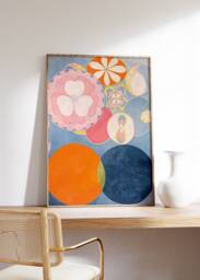 Hilma Af Klint Poster, No.2 Childhood, Modern Wall Art, Abstract Painting, Contemporary Home Decor, Exhibition Digital Circles Print - thumbnail 1
