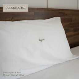 The Personalised Embroidered Pillowcase - Script - thumbnail 1