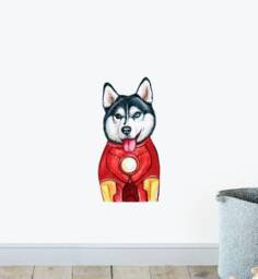 Ironman Husky Dog Wall Sticker Decal - Dogs & Pets Stickers, Art, Decals, Kids Animals Decals