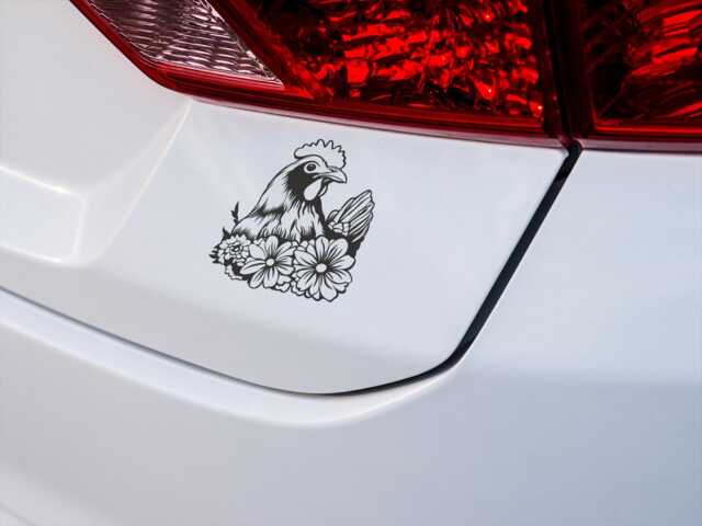 Chicken Vinyl Decal Farmhouse Car, Laptop & Home Decor - image 1
