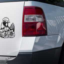 Chicken Vinyl Decal Farmhouse Car, Laptop & Home Decor - thumbnail 2