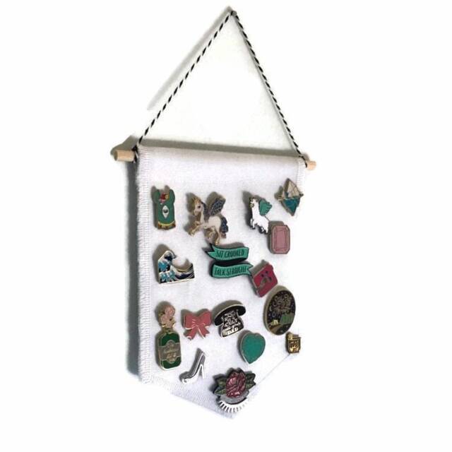 Premium Small Pin Display, Pin Badge Canvas Pennant, Enamel Holder, Wall Hanging, Banner, Pins - image 1
