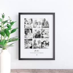 Sympathy Collage Print For Celebration Of Life, Personalised Bereavement Photo Frame, Memorial Loss A Loved One, in Loving Memory - thumbnail 3