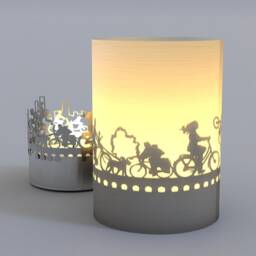 Bicycle Shadow Play Candle - Gift For Cycling Enthusiasts - thumbnail 3