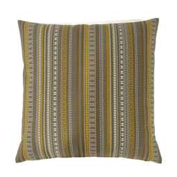 Beige & Gold Striped Throw Pillow Cover Modern Upholstery Fabric Pillowcase Square Lumbar - thumbnail 2