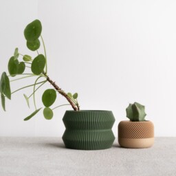 Green Indoor Wood Planter Ito Perfect For Any & Home Decor Lover Recycled - thumbnail 4