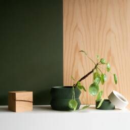 Green Indoor Wood Planter Ito Perfect For Any & Home Decor Lover Recycled - thumbnail 3
