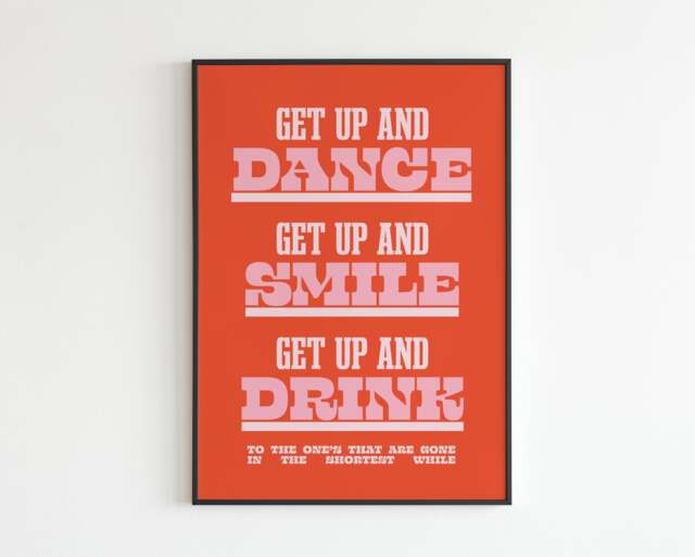 Ocean Colour Scene Inspired - One For The Road- Lyrics Music A3 A4 A5 Wall Art Poster Print Gig Poster - image 1