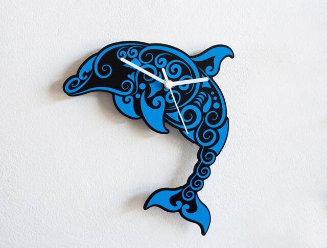 Tribal Dolphin - Wall Clock - image 1