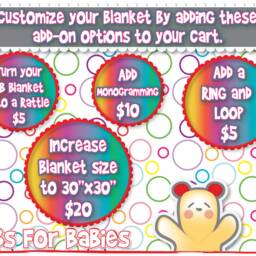 Kangaroo Baby Security Blanket Handmade Fleece Lovey With Satin - thumbnail 4
