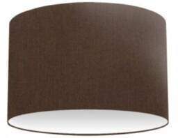 Handmade Mahogany Brown Cotton Drum Lampshade, Table Or Ceiling Shade - thumbnail 1