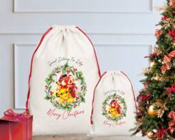Personalised The Lion King Christmas Sack/stocking, Santa Sack, Eve, Simba, Nala, Pumba, Timon First
