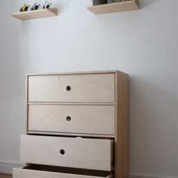 L??da 4 Drawer Chest Of Drawers - Birch Plywood Furniture Bedroom - thumbnail 2