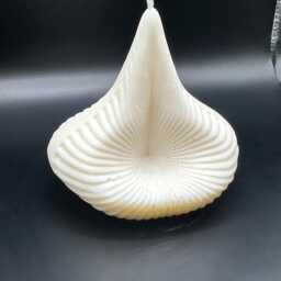 Spiral Pyramid Soy Wax Candle - Geometric Modern Home Decor, Sculptural Minimalist - thumbnail 3