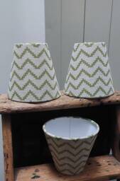 Pure Linen Green Oatmeal Candle Clip Lampshade For Wall Lights Chandeliers