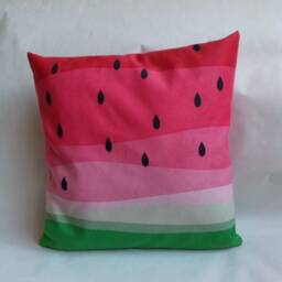 Pillow, Pillow Cover, Cushion Cover, Decorative Pillow, Watermelon Print, Food Print, Design Fabric, Unique Design, Unique Gift, 16x16