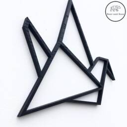 Origami Birds Wall Decor Wood Art, Set Of 6 - thumbnail 3