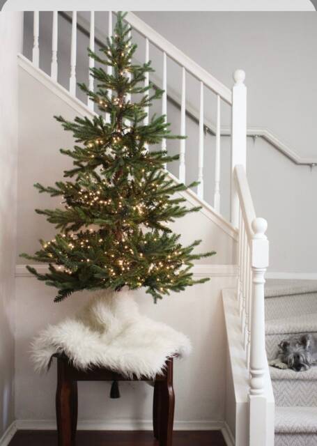 Real Sheepskin Christmas Tree Skirt - Natural Holiday Decor - image 1