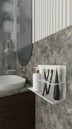 Easy Install Bathroom Shelves Set - Glue On Accessories - thumbnail 1