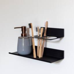 Easy Install Bathroom Shelves Set - Glue On Accessories - thumbnail 4