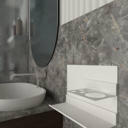 Easy Install Bathroom Shelves Set - Glue On Accessories - thumbnail 2