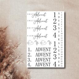 Candle Tattoos With Various Motifs - Water Slide Film Decorating Candles Christmas Advent Candle Tattoo - thumbnail 3