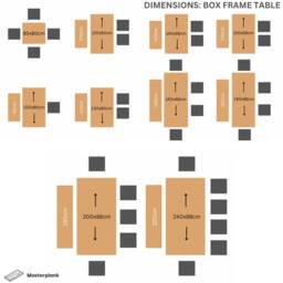 Rustic Dining Table & Bench Box Frame - Jefferson Style - thumbnail 4