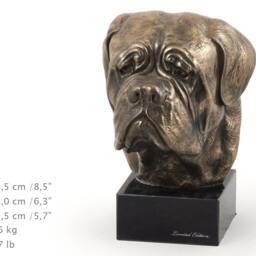 Dogue De Bordeaux, Dog Marble Statue, Limited Edition, Artdog. Made Of Cold Cast Bronze. Perfect Gift. Limited Edition - thumbnail 3