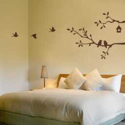 Birds On Branch Wall Decal Nature Inspired Vinyl Sticker - thumbnail 1
