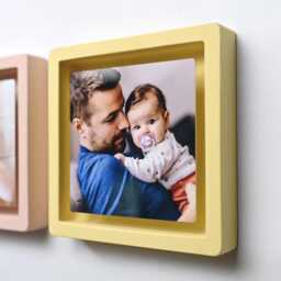 Engagement Gift Floating Magnetic Photo Frame - thumbnail 3
