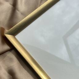 A4 Gold Frame, Nikkah Certificate Feather Pen Gold, Frame For Print & Photos, Picture White Ostrich - thumbnail 3