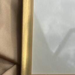A4 Gold Frame, Nikkah Certificate Feather Pen Gold, Frame For Print & Photos, Picture White Ostrich - thumbnail 4