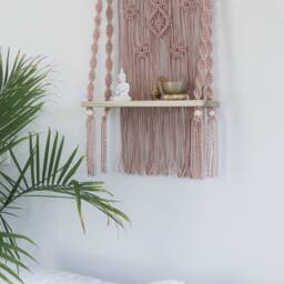 Macrame Wall Hanging With 18 - thumbnail 2