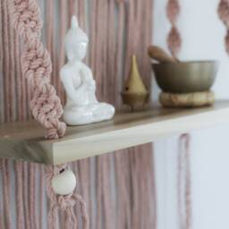 Macrame Wall Hanging With 18 - thumbnail 3