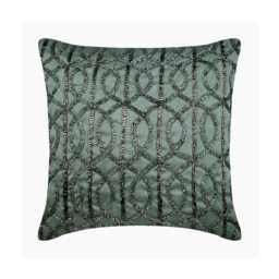 "Art Silk Gray Toss Pillow Cover 16""x16" - thumbnail 1