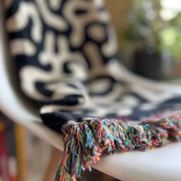 Bamboo Forest Cotton Throw Blanket Usa Woven Jacquard Tapestry - thumbnail 2