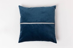 Velvet Touch Pillow . Midnight Blue - Throw Cushion Case Decorative Accent - thumbnail 1