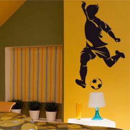 Striker Sticker, Vinyl Wall Art Sticker, Transfer, Mural, Stencil, Easy To Apply, Instructions Included, Matt Finish - thumbnail 1