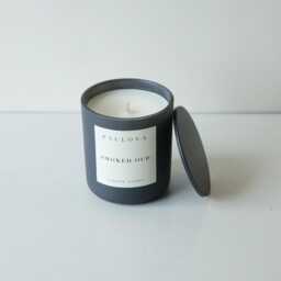 Smoked Oud Coconut Wax Candle, Gray Glass - thumbnail 2