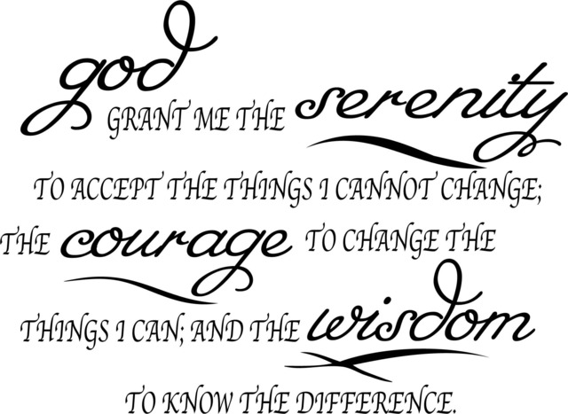 God Grant Me The Serenity To Accept Things Printable Wall Art