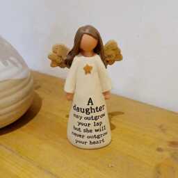 Daughter Polyresin Angel Ornament With Star - The Home & Hearts Shop Figurine Friend Figure - thumbnail 2