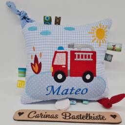 Music Box, Fire Engine Music Baby Box With Requested Melody, Personalized Pillow, Shower Gift - thumbnail 2