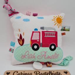 Music Box, Fire Engine Music Baby Box With Requested Melody, Personalized Pillow, Shower Gift - thumbnail 3