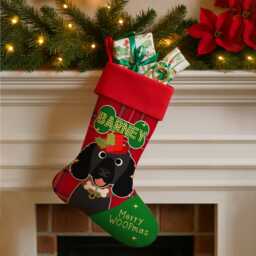 Personalised Dog Christmas Stocking Black Cocker Spaniel Xmas Treat Sack New Puppy Bag Festive Hanging Toys Storage Boot Pets Esd17