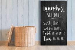 Laundry Room Decor, Laundry Sign, Symbols, Symbols Funny Bathroom Signs, Wall Decal - thumbnail 1