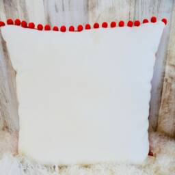 Orange Mud Cloth Pillow Cover, Hand-Dyed African Fabric - thumbnail 2